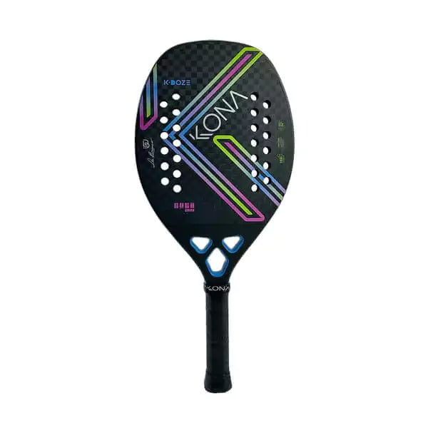 A Kona K-DOZE BLUE MATTE 2024 Beach Tennis Paddle. Shop Kona at iamRacketSports.com, worldwide shipping.
