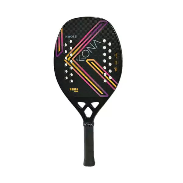 A Kona K-DOZE PINK 2024 Beach Tennis Paddle. Shop Kona at iamRacketSports.com, worldwide shipping.