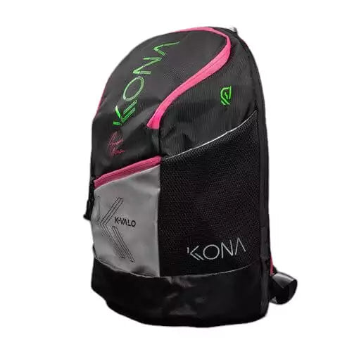 Right side profile of 
a Kona PLUS K-VALO Backpack, available from iamBeachTennis.com, online and from Miami instore, worldwide shipping.
