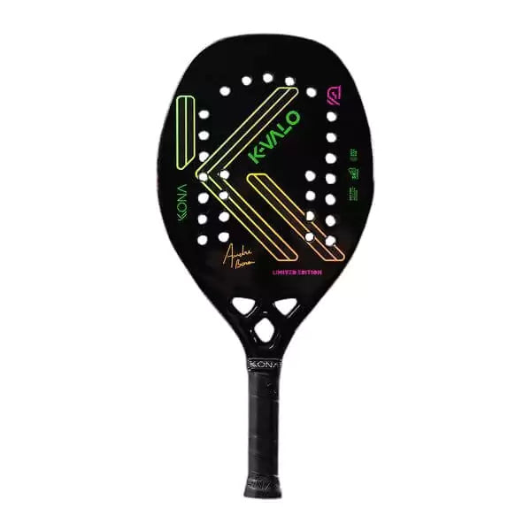 SPORT:BEACHTENNIS.
A Kona K-VALO 2024 LTD EDITION Beach Tennis Racket, advanced to professional level, available from iamBeachTennis.com, online and Miami instore. 
