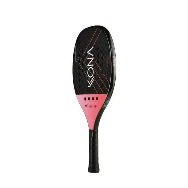 A Kona MADDOX PINK 2024 Beach Tennis Paddle. Shop Kona at iamRacketSports.com, Miami store.