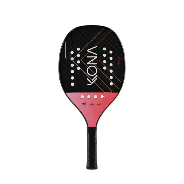 A Kona MADDOX PINK 2024 Beach Tennis Paddle. Shop Kona at iamRacketSports.com, Miami store.