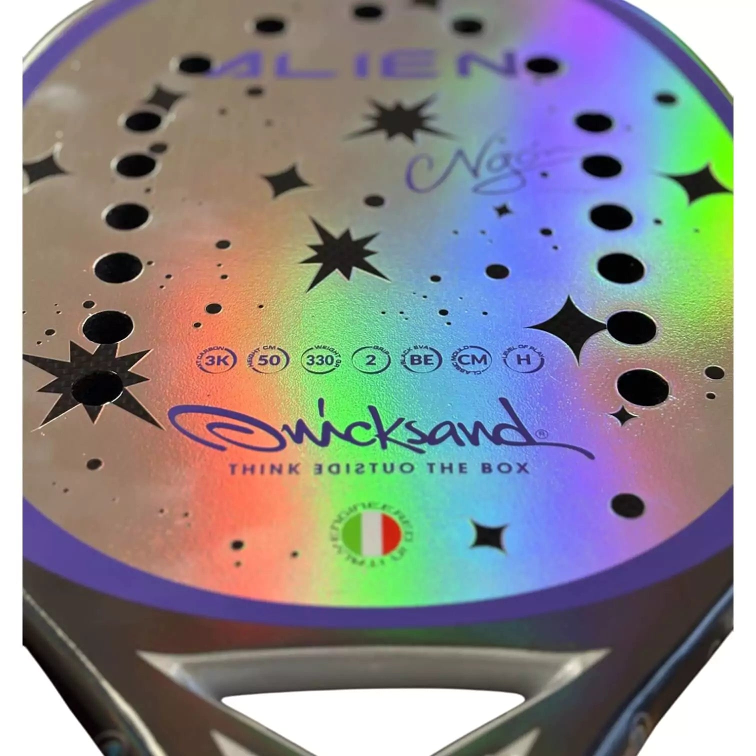 Quicksand ALIEN PURPLE 2025 Beach Tennis Racket – iamBeachTennis