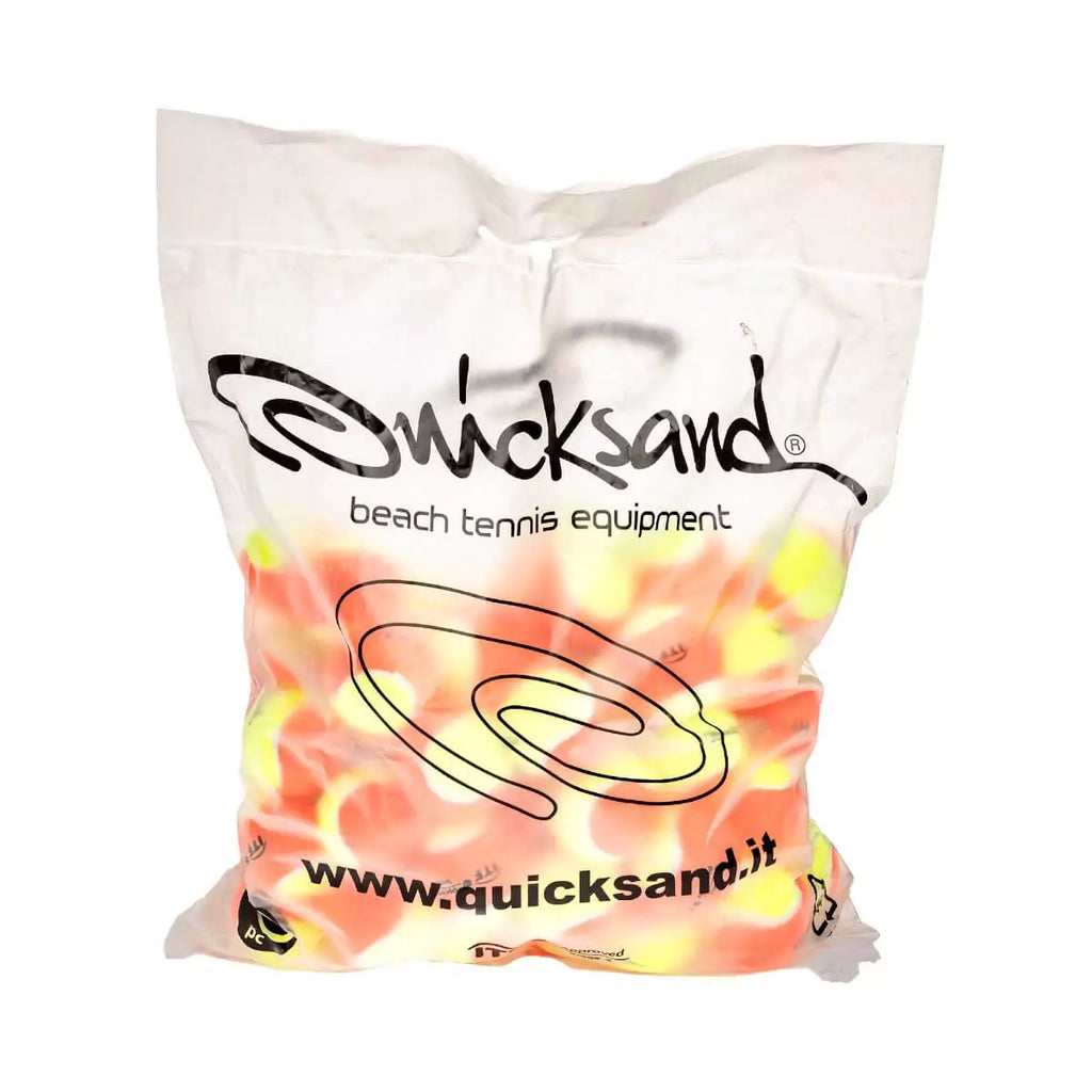 Sixty ball pack of  Quicksand ITF beach tennis balls. Available from iamBeachTennis.com.