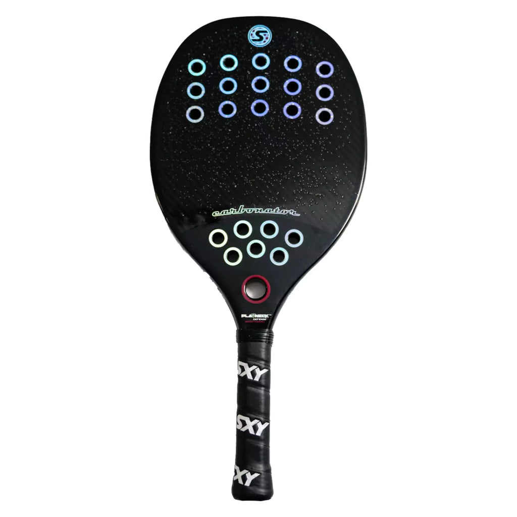 A Sexy CARBONATOR Beach Tennis Paddle, shop for at "iamracketsports.com", Miami shop.