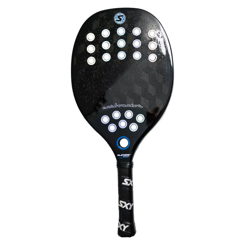 A Sexy CARBONATOR TRIAXIAL Beach Tennis Paddle, shop for at "iamracketsports.com", Miami shop.