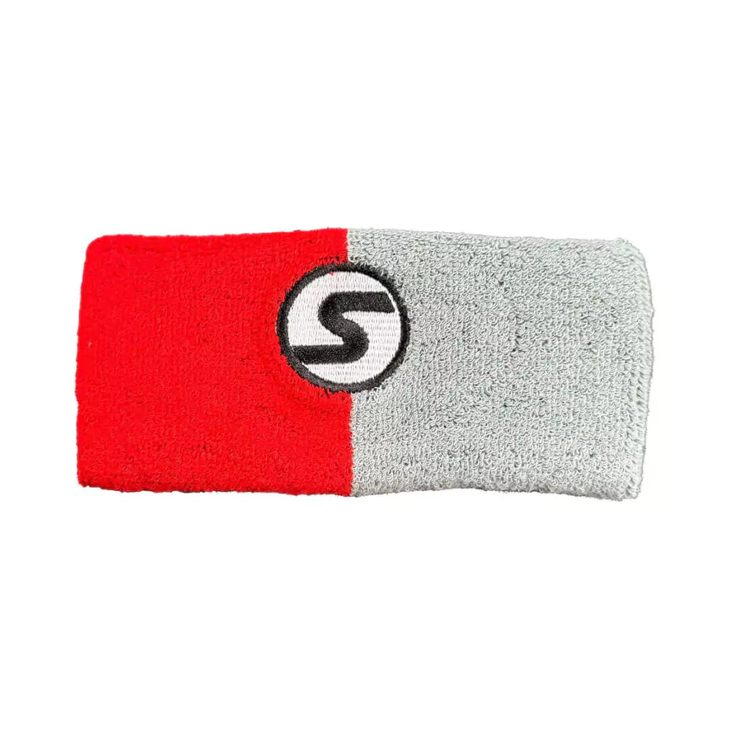 A red and gray,  Sexy Brand SXY® PRO SERIES ALL-SPORT Large Wristband, find at iamBeachTennis.com online and in store.