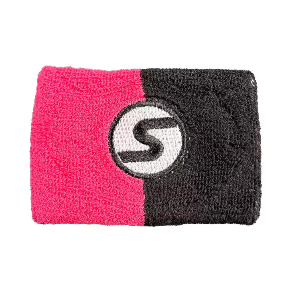 A pink and black,  Sexy Brand SXY® PRO SERIES ALL-SPORT small Wristband, find at iamBeachTennis.com online and in store.  