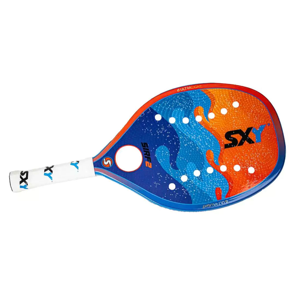 SPORT:BEACHTENNIS. Shop Sxy Brand at "iamracketsports.com". SXY THE BLUE SIRF 2 2024 Beach Tennis Racket/Paddle, beginner to advanced level player.