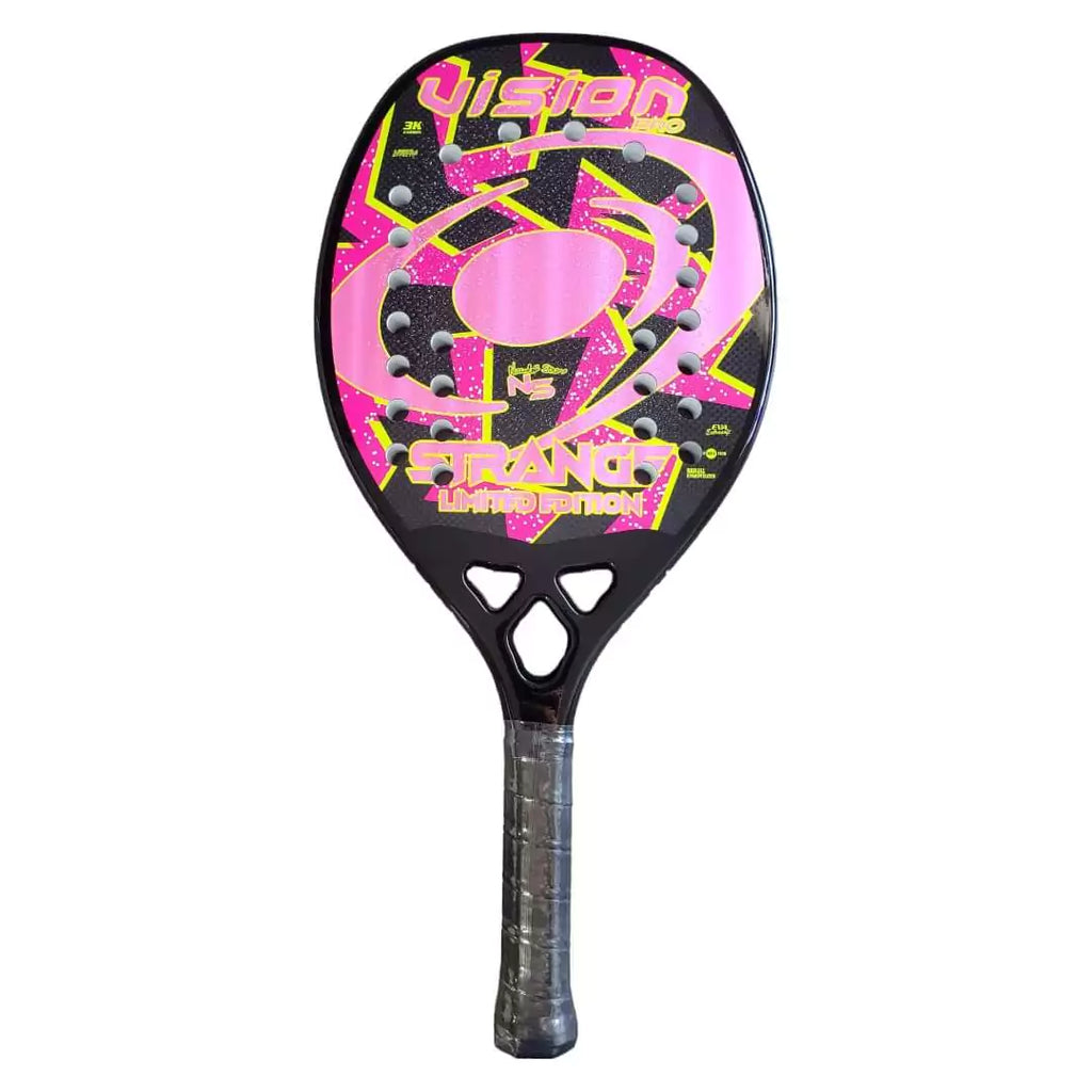 Shop Vision 2024 Rackets/Raquetes at iamRacketSports. A Vision STRANGE LIMITED EDITION 2024 Beach Tennis, Nico Strano Signature Paddle.