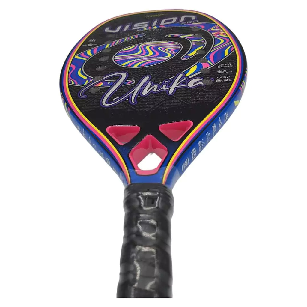 SPORT: BEACH TENNIS.  Shop Vision at iamRacketSports.com . A Marcela Vita Signature, Vision Pro UNIKA 2024 Beach Tennis Paddle,  professional level racket.
