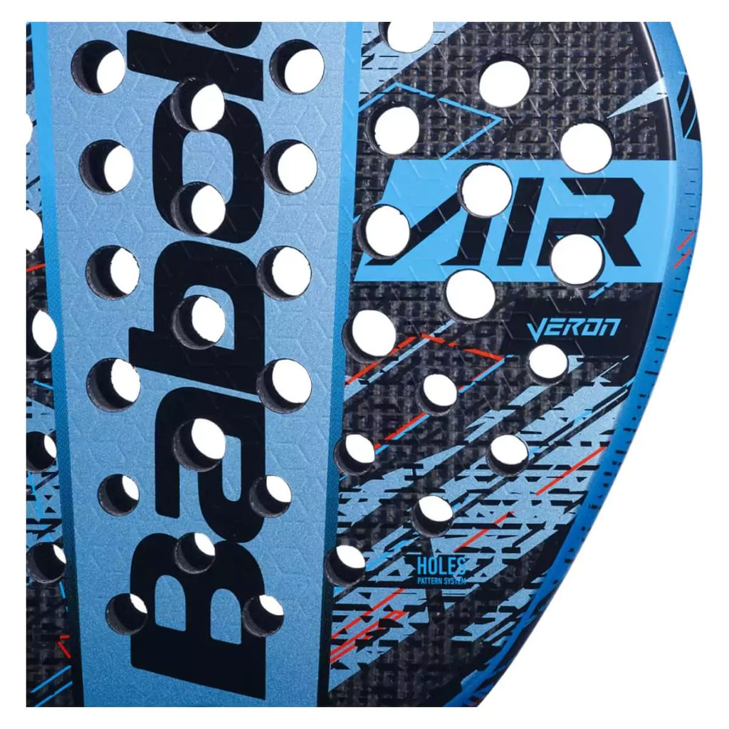 Paddle face of a     Babolat AIR VERON 2024 Padel Racket. Available from "iamRacketSports.com".