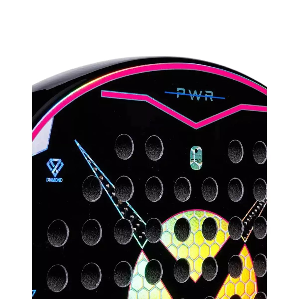 Racket face of a Heroes PREDATOR PWR Emily Stellato 2025 Padel Racket. Purchase from iampadeltennis.com, online and instore shop.
