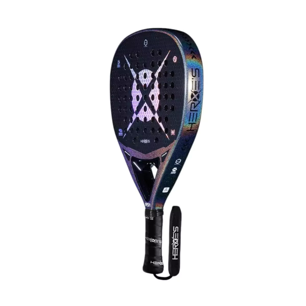 A Heroes RS1 2025 Padel Racket.
Purchase from iampadeltennis.com, online and instore shop.
