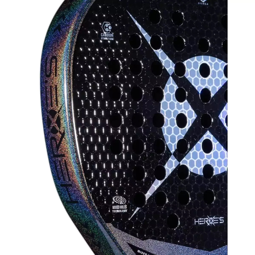 A Heroes RS1 2025 Padel Racket.
Purchase from iampadeltennis.com, online and instore shop.
