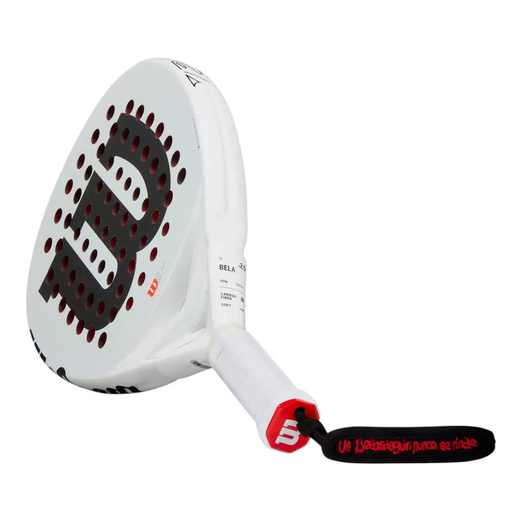 A Wilson Bela LT V2.5 Padel Racket,
available from iamRacketSports.com", online and in store, world wide shipping.

