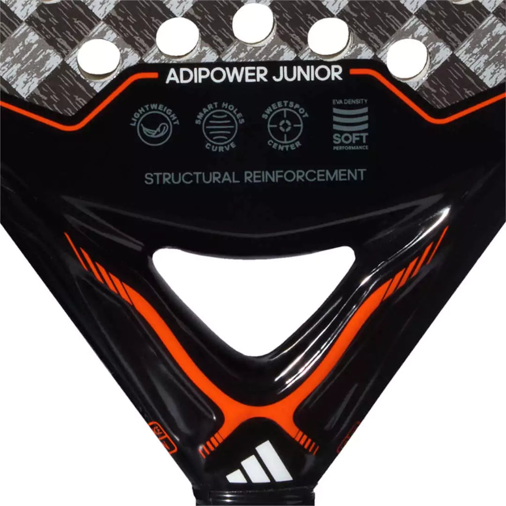 The throat of the Adidas 2023 ADIPOWER JUNIOR 3.2 Padel Raqueta, purchase from iampadeltennis.com.