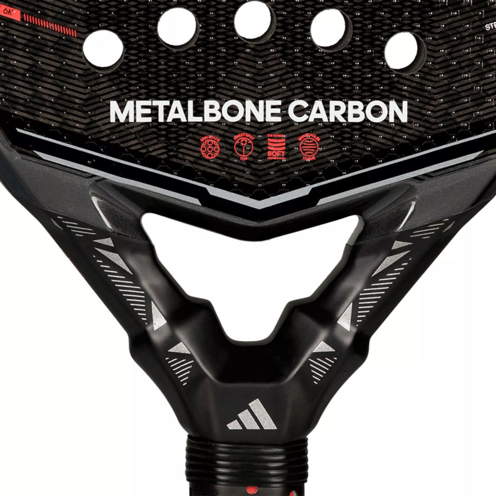 Racket heart of a Adidas METALBONE CARBON 2026 Padel Racket, available from IamRacketsports.com, online and in-store, Miami USA, worldwide shipping.