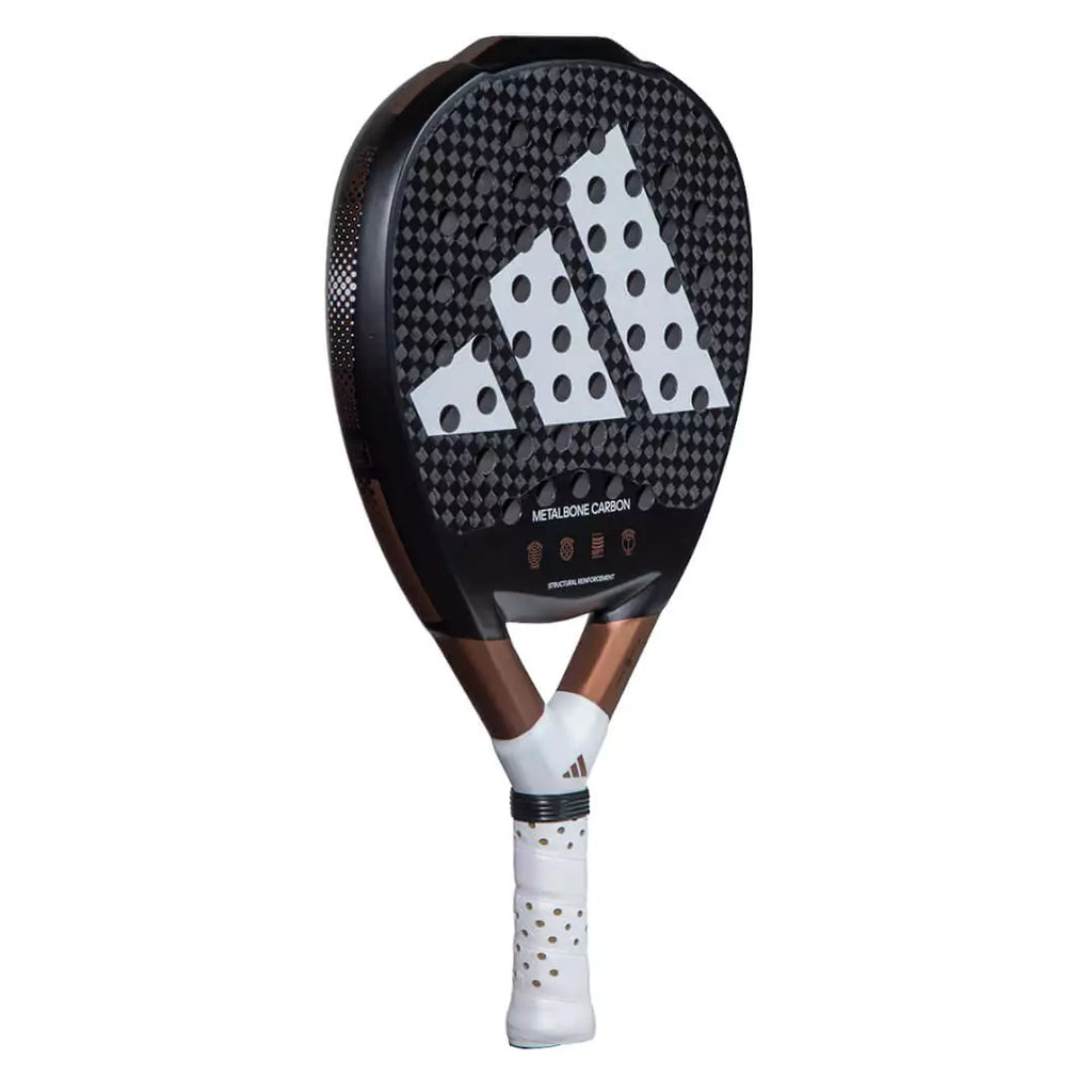 The paddle face of a  Adidas 2023 METALBONE CARBON Padel Raqueta, purchase from iam-padel.com.