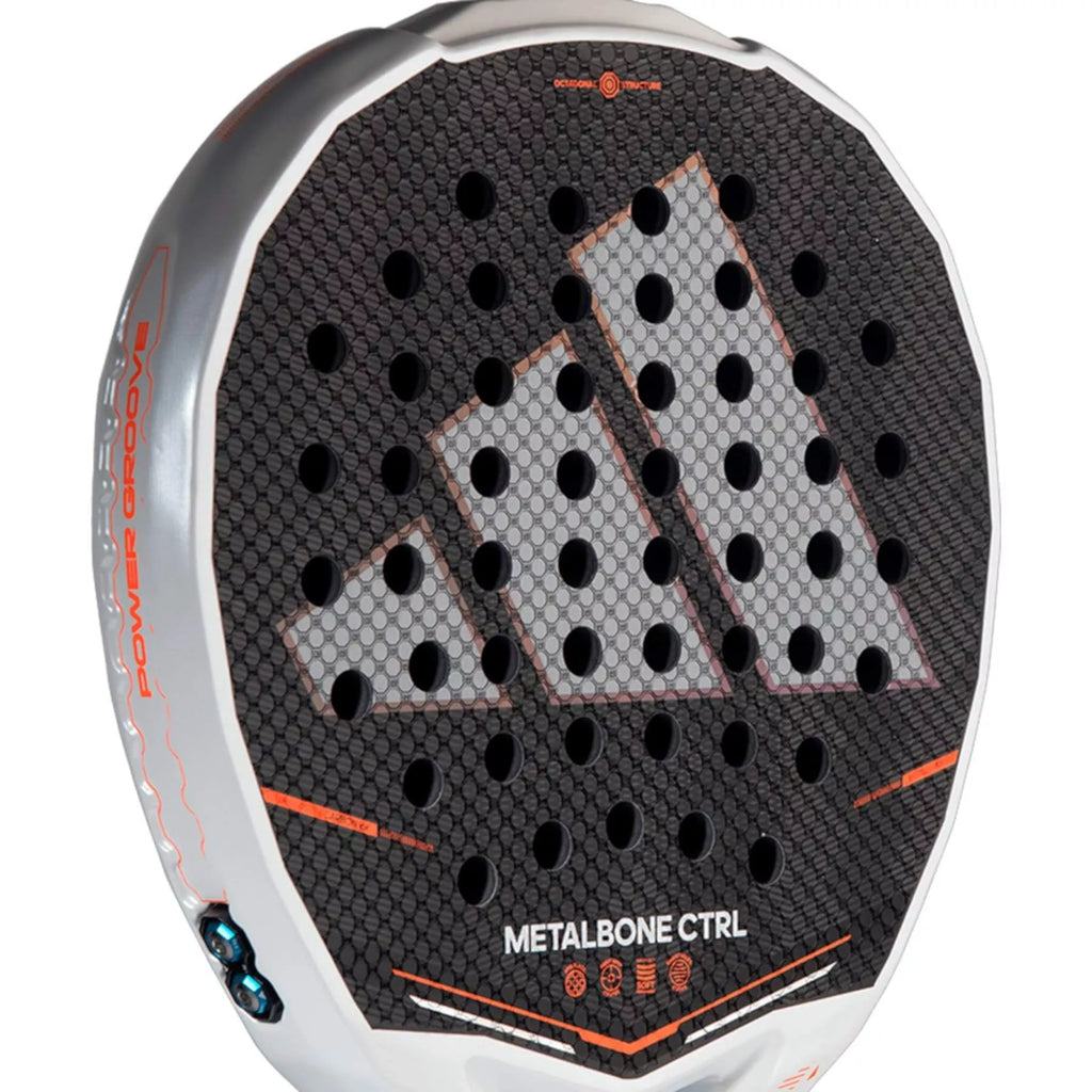 Raccket face of a Adidas METALBONE CTRL 2026 Padel Racket, available from IamRacketsports.com, online and in-store, Miami USA, worldwide shipping.