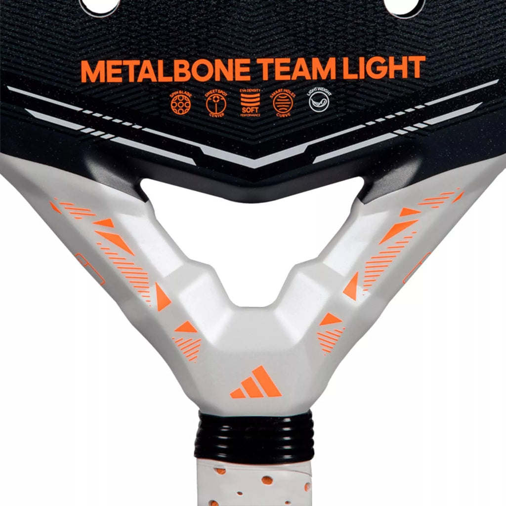 The heart of a Adidas METALBONE TEAM LIGHT 2026 Padel Racket, available from IamRacketsports.com, online and in-store, Miami USA, worldwide shipping.