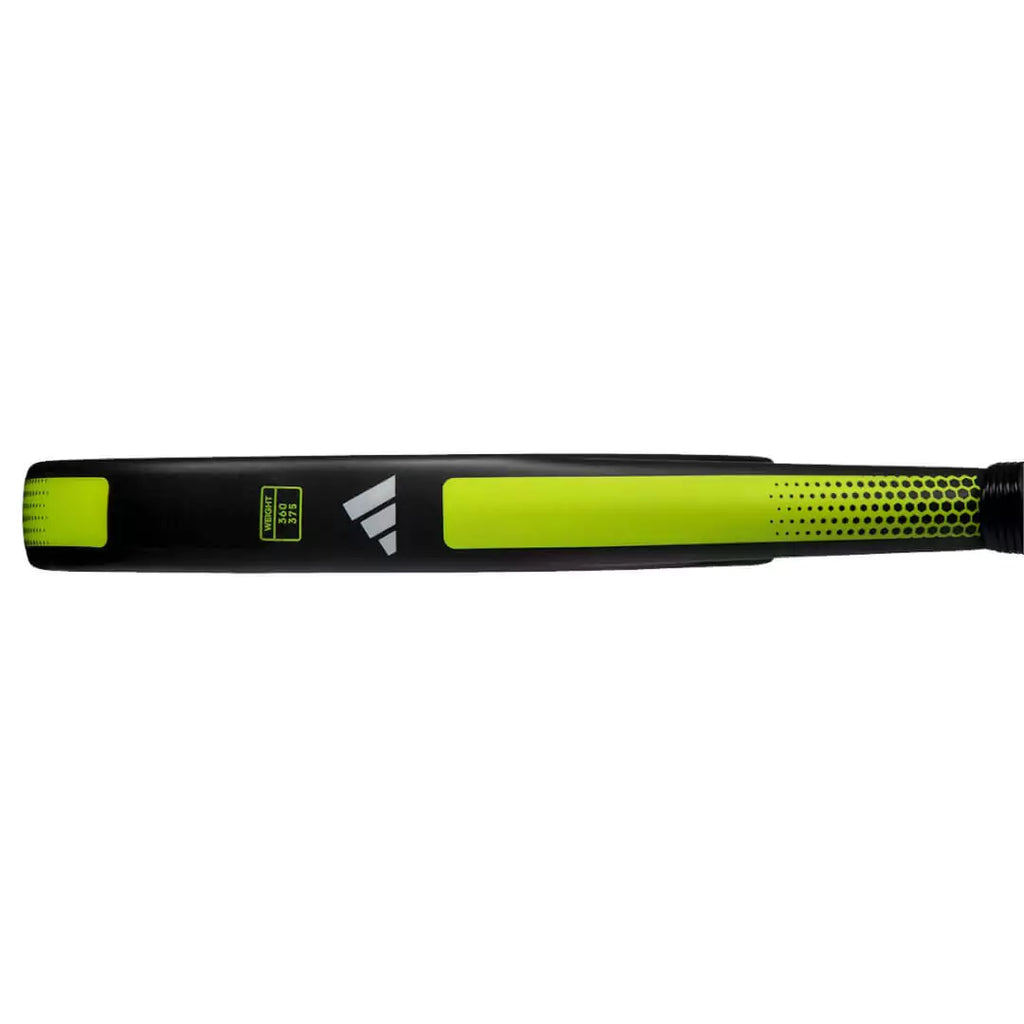 A side profile of a  Adidas 2023 RX 1000 Padel Racket, purchase from iam-padel.com.
