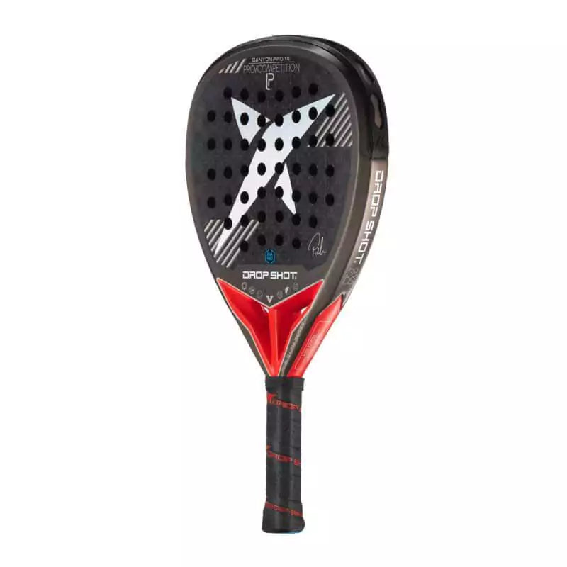 A left facing rotated   Drop Shot CANYON PRO 2.0 2024 Padel Racket, in store at IamRacketSports.com.