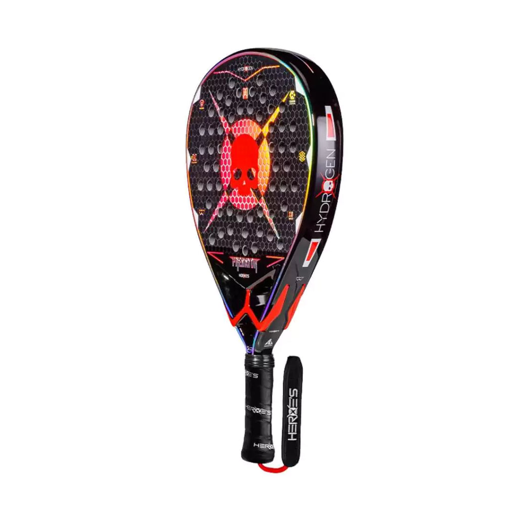 A  Heroes PREDATOR LTD HY 2024 Padel Racket, iampadeltennis.com, store stocked product. Carbon 12k face, Eva Super soft core, weight 350-370 grams, diamond shape.