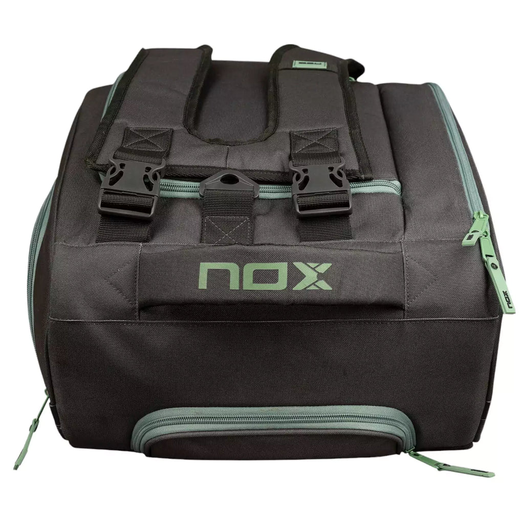 A Nox AT10 COMPETITION TROLLEY Padel bag, purchase from "iamracketsports.com", Miami shop.
