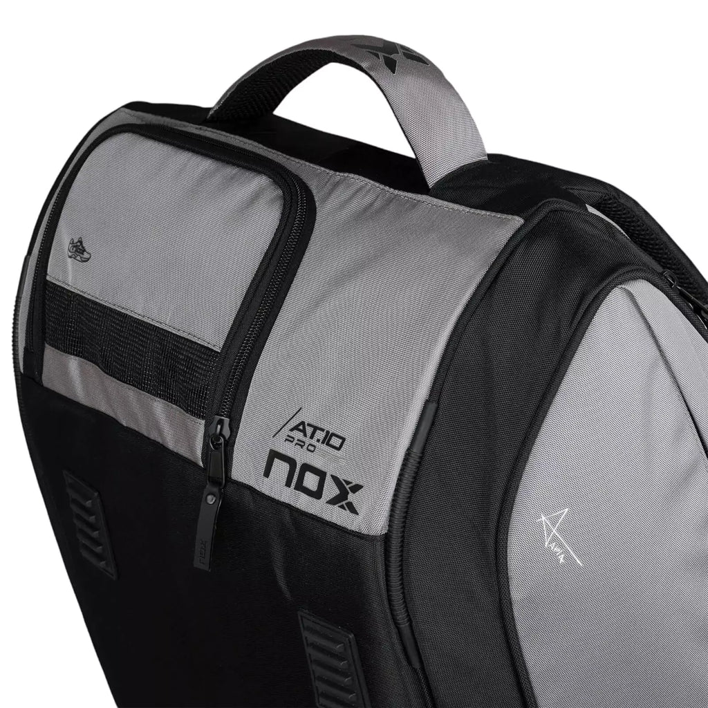 Top of a Nox AT10 COMPETITION XL COMPACT 2024 Racket bag, available from "iamracketsports.com", Miami shop.
