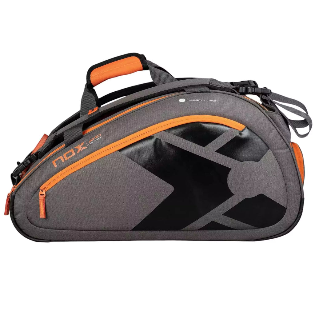 A Nox AT10 TEAM Padel Racket Bag, available from "iamracketsports.com", Miami shop.
