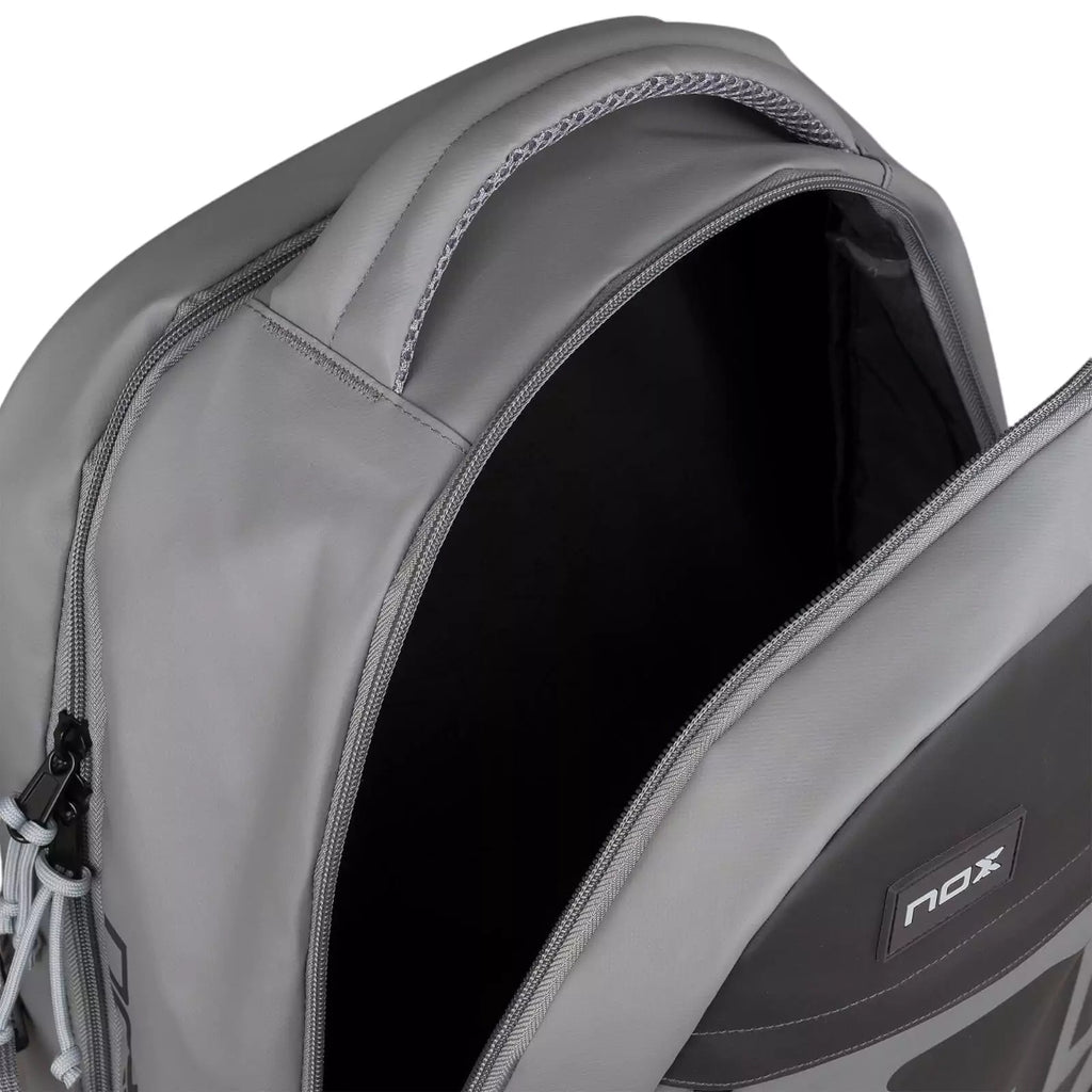 Open main compartment of a Nox AT10 TEAM SERIES Backpack, available from "iamracketsports.com", Miami shop.
