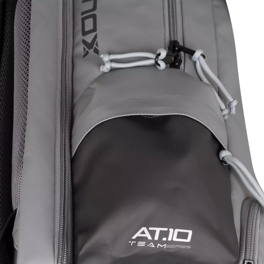 Side compartments of a Nox AT10 TEAM SERIES Backpack, available from "iamracketsports.com", Miami shop.