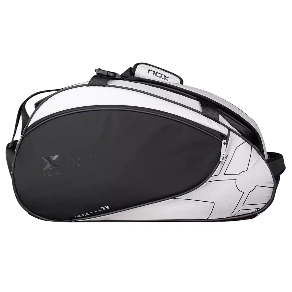 A Nox LUXURY MASTER Padel Racket Bag, purchase from "iamracketsports.com", Miami shop.