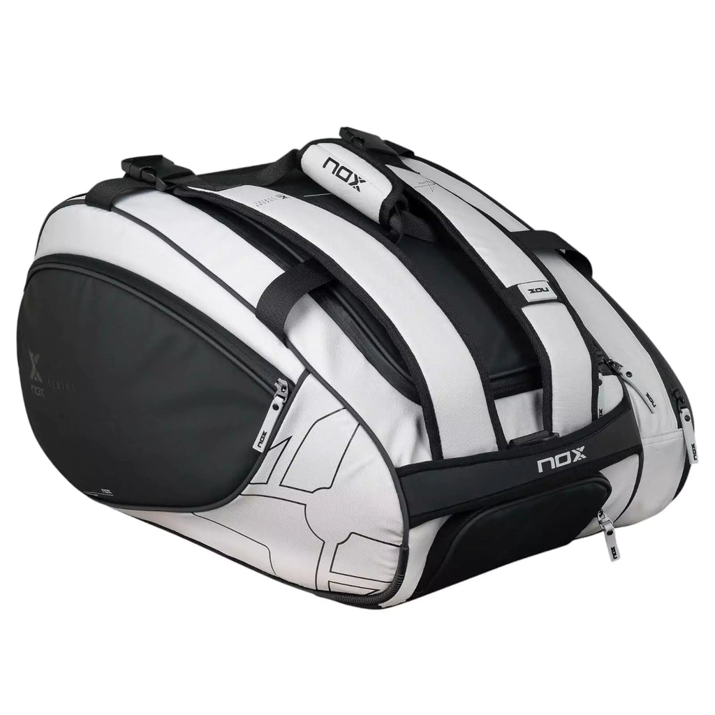 A Nox LUXURY MASTER Padel Racket Bag, purchase from "iamracketsports.com", Miami shop.