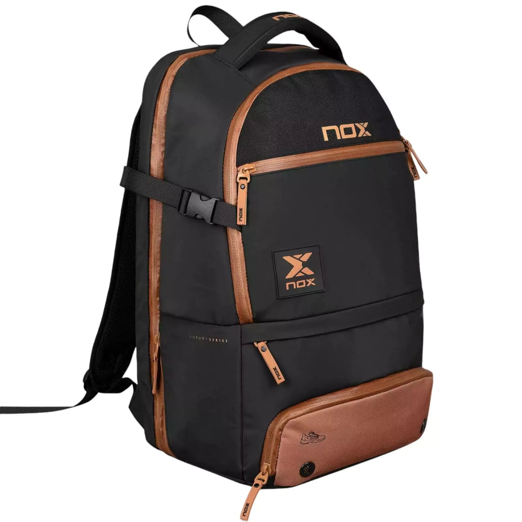 A Nox LUXURY OPEN SERIES Backpack, purchase from "iamracketsports.com", Miami shop.
