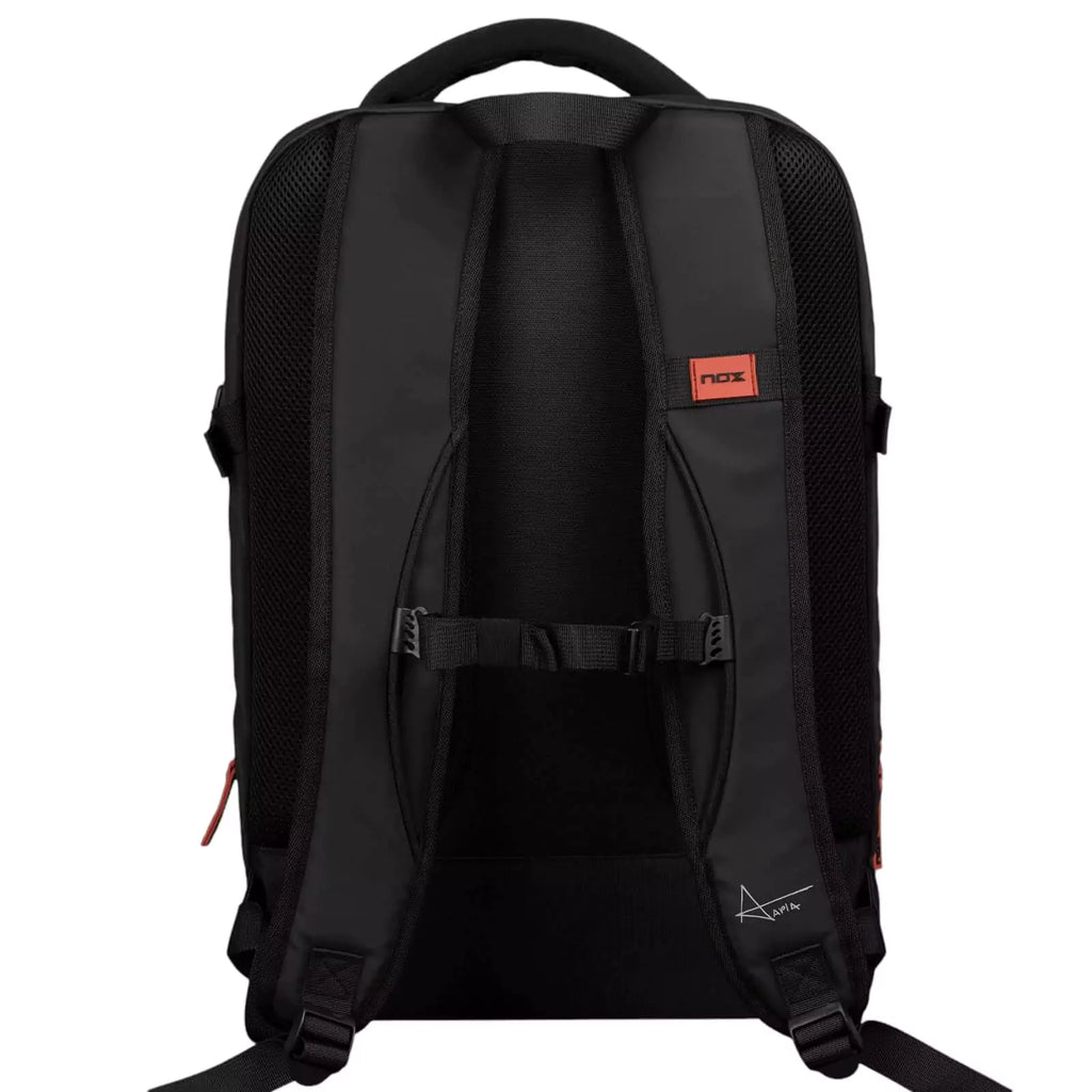 Back of a Nox LUXURY OPEN SERIES Backpack, purchase from "iamracketsports.com", Miami shop.