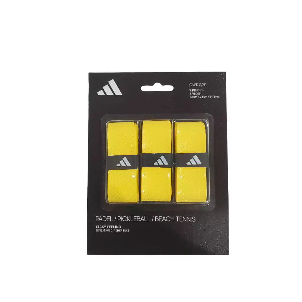 Shop "Adidas" at "iambeachtennis" a online boutique depot store - Adidas Brand - Adidas Racket Overgrips, 3 pack in Yellow.