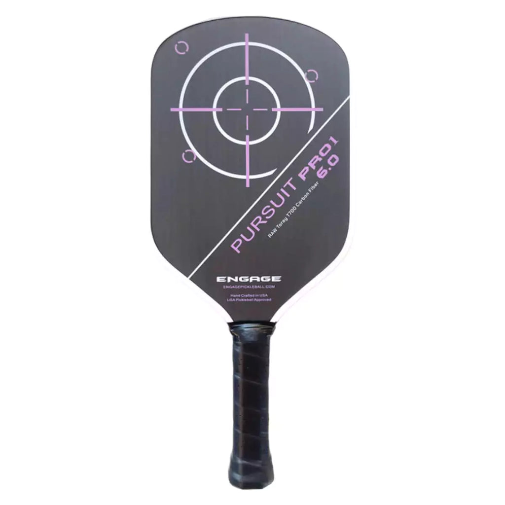 A Engage Pursuit Pro1 6 Power Series  deep magenta Pickleball Paddle. Purchase from "iamRacketSPorts.com".