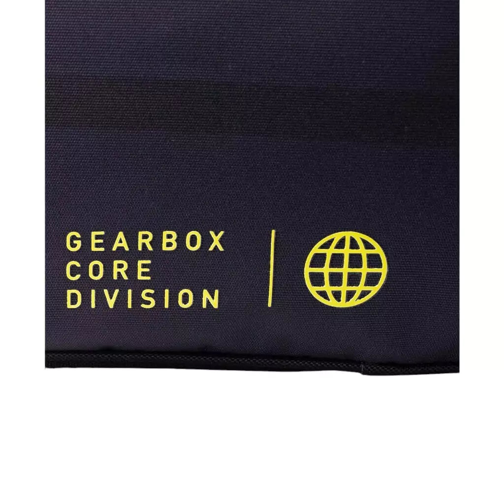 SPORT: PICKLEBALL. Shop GearBox bags at "iamracketsports.com" warehouse. Gearbox logo on the  Gearbox CORE COLLECTION ALLY, 900D Tetron Fabric, Bag.