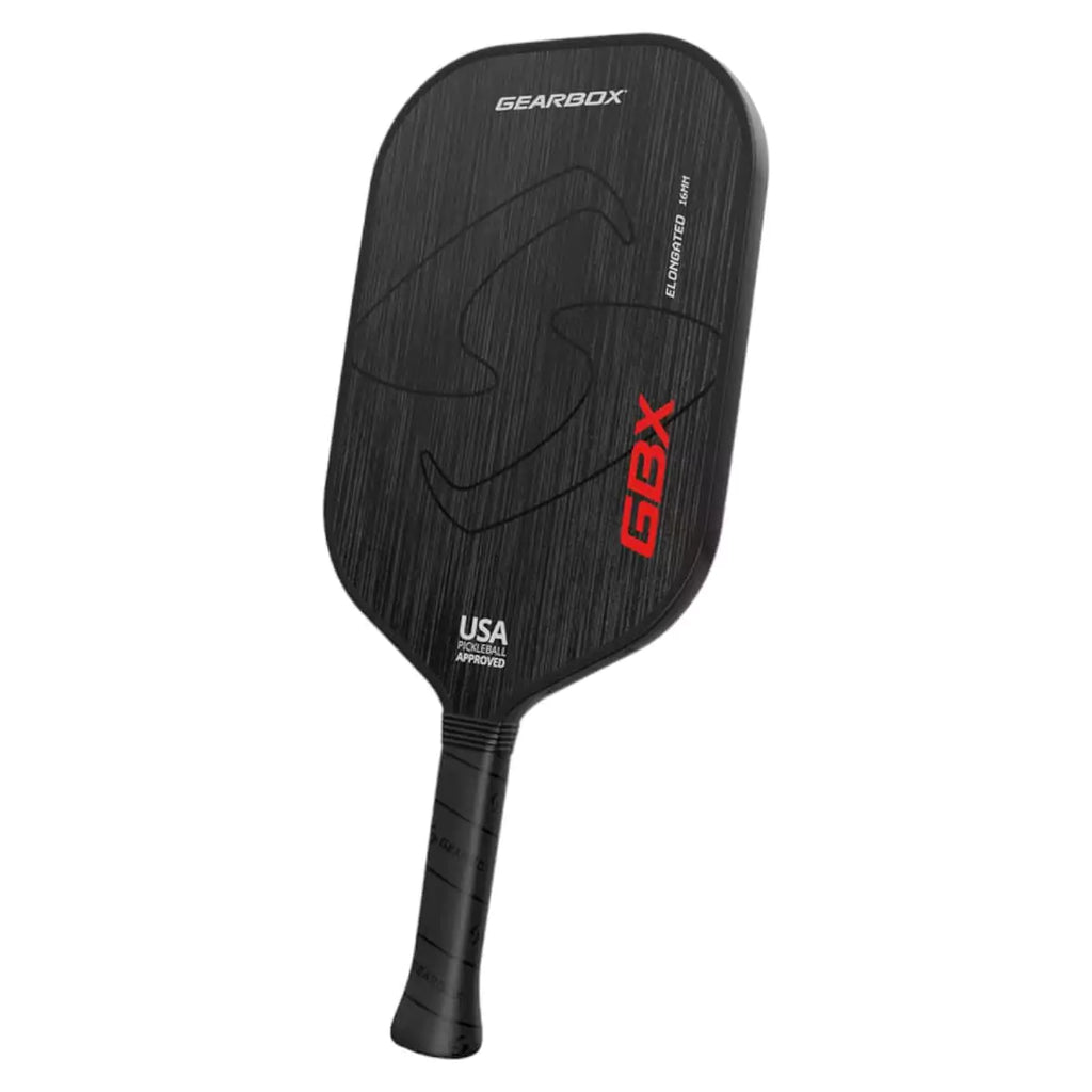 A  GearBox Sports GBX Elongated Pickleball Paddle, available from iamracketsports.com.