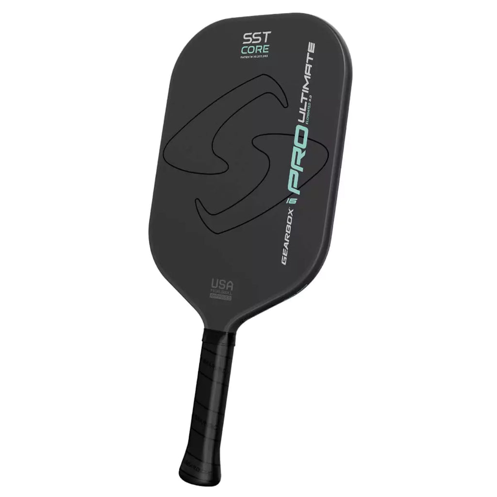 A GearBox PRO ULTIMATE ELONGATED  Pickleball Paddle. Shop for Gearbox at iam-pickleball.com, Miami, Florida, USA.