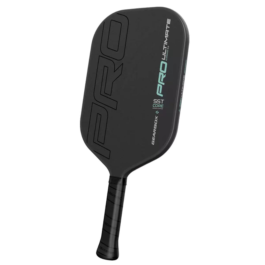 A  GearBox PRO ULTIMATE ELONGATED  Pickleball Paddle. Available from "iamRacketSports.com".