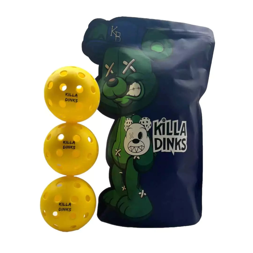 A 3 pack of   Killa Dinks pickleball balls, Shop for at iam-Pickleball.com.