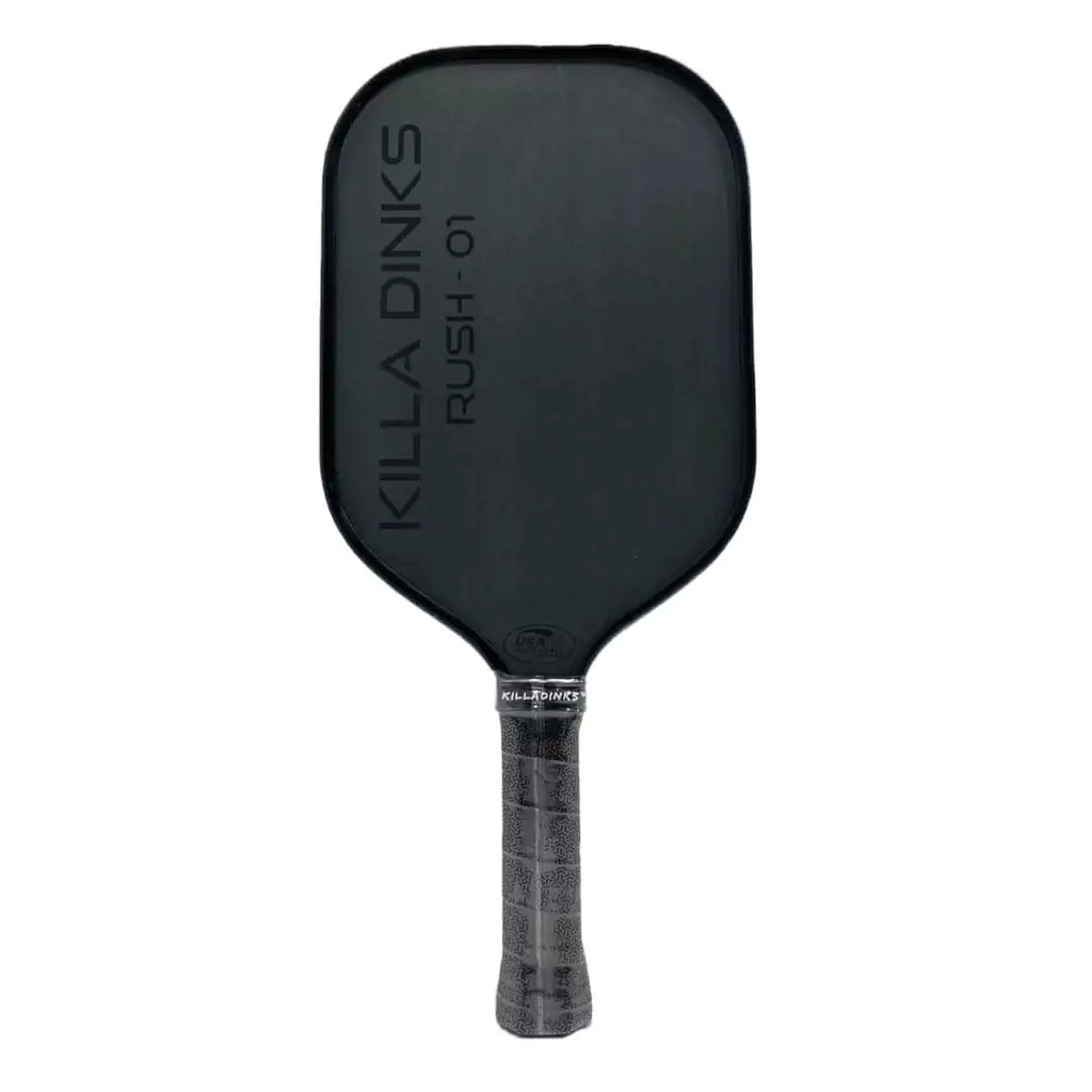 A Carbon Fibre, 16 mm, Honeycomb core, Killa Dinks RUSH-01 PickleBall Paddle. Shop for at iamRacketSports.com, Miami store.  