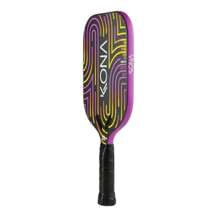 A Kona ROCKET 2024 Pickleball Paddle with Carbon 3K Friction Surface, 14mm thick,PP Honeycomb core with Laminated FOAM. Shop Kona at iamPickleball.store.