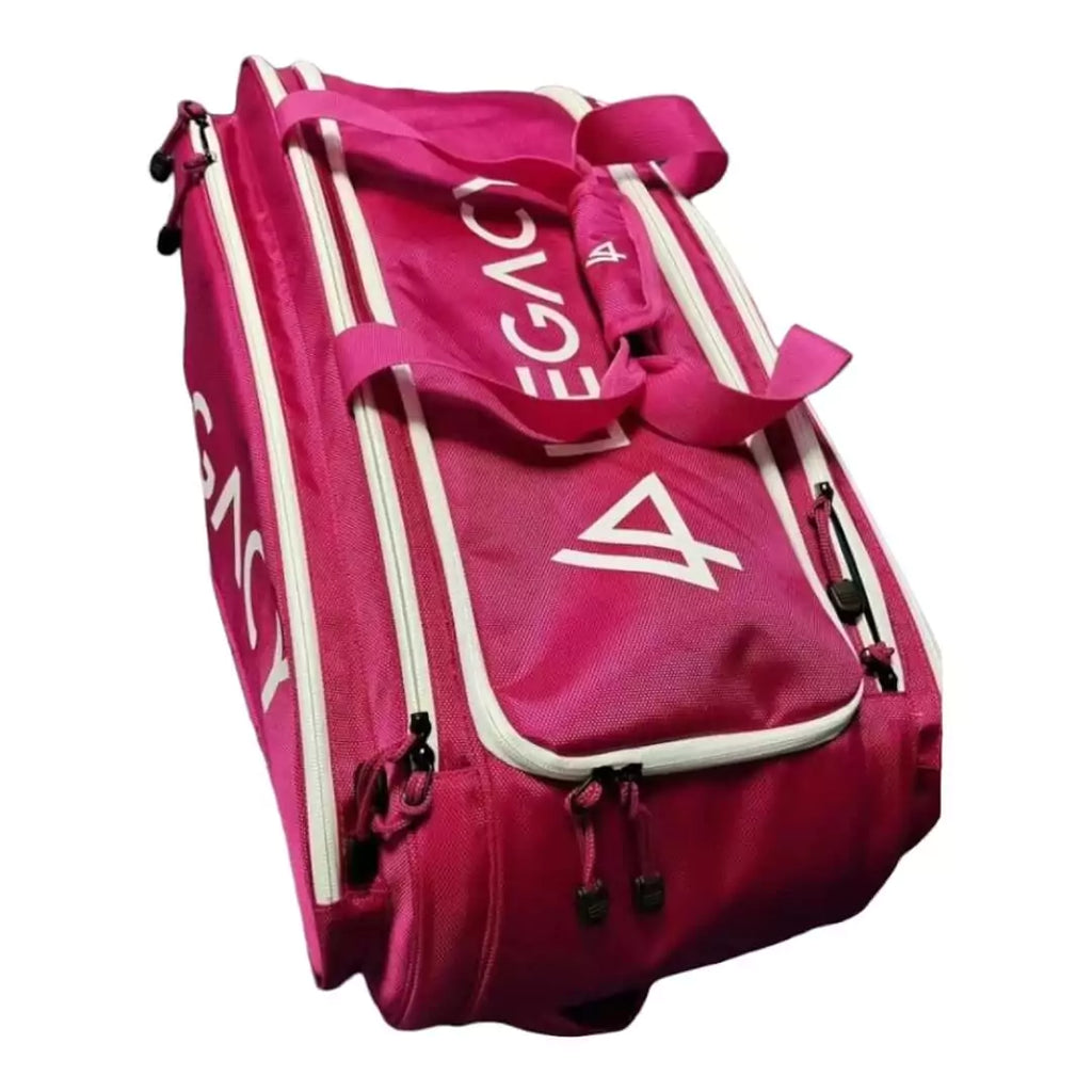 Pickleball bags at iamRacketSports.com Colisium Store. Legacy Elite Tour Paddle Pickleball Bag pink , full length profile.