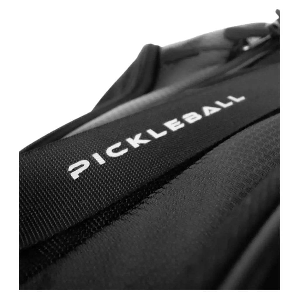 SPORT: PICKLEBALL. Shop sports bags at iamRacketSports Boutique Store. Carrying straps of the  Black Oneshot Pickleball PRO Backpack.