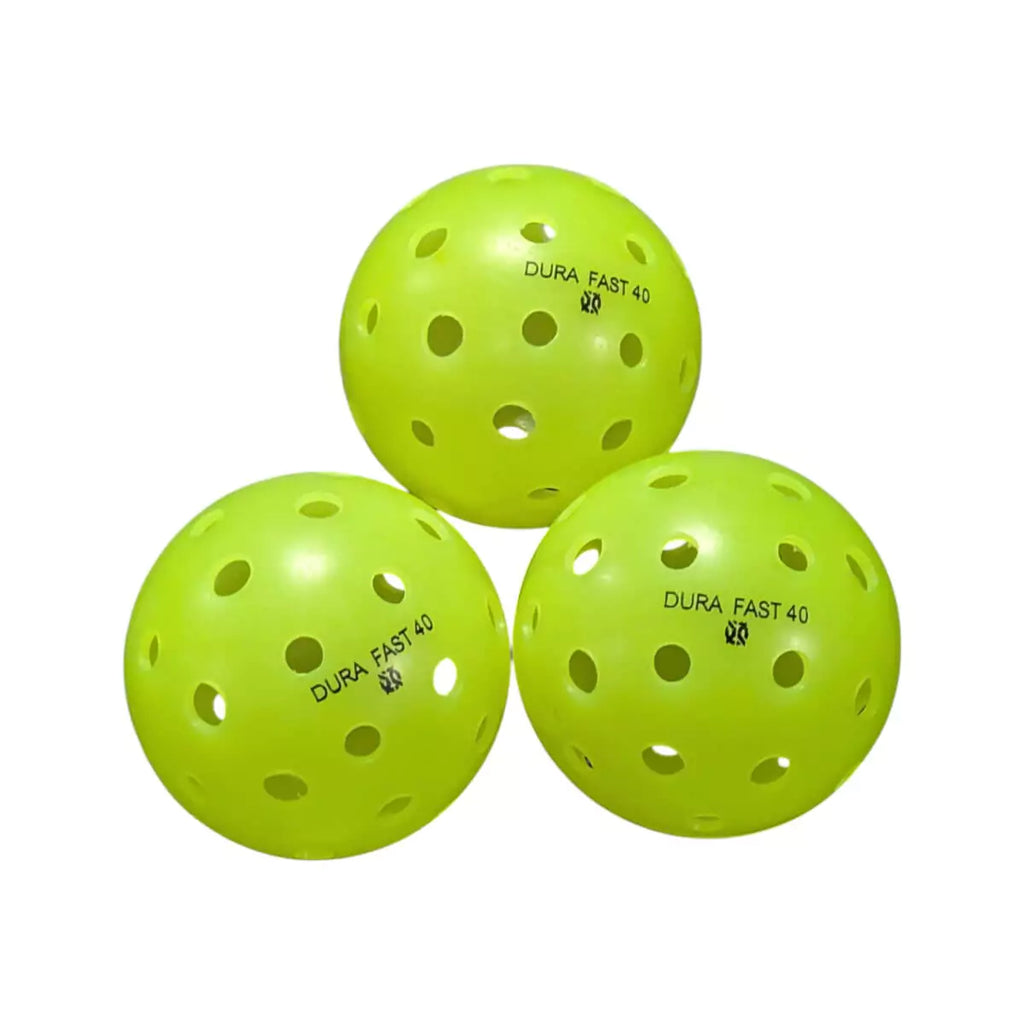 Get Onix Dura Fast 40 Neon Outdoor Pickleball Balls at iamRacketSports.com/iam-pickleball.com -3 pack of balls