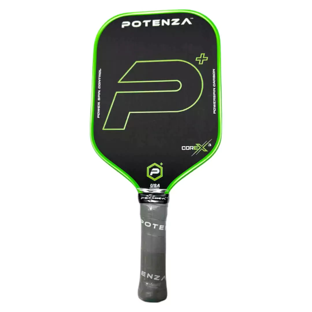 Potenza P+ PowerSpin Carbon COREEx*3 Elongated Pickleball Paddle
